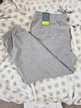 TEK GEAR Light Gray Ultrasoft Fleece Cinched Pants